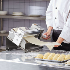 VEVOR Manual Dough Sheeter Machine, Puff Pastry Sheeter and Fondant Roller, Removable Handle, Panel, Roller for Easy