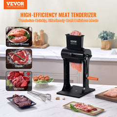 VEVOR Commercial Meat Tenderizer, Heavy Duty Stainless Steel Meat Tenderizer Machine, Quick and Easy Manual Operation