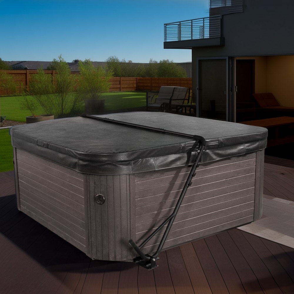 VEVOR Hot Tub Cover Lift, Spa Cover Lift, Height 31.5" - 41.3" Width 57" - 92.5" Adjustable, Installed Underneath on