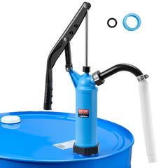 VEVOR Drum Pump, 9.5 oz. Per Stroke, Lever-Action Barrel Pump, Fits 5-55 Gallon Drums with 3-Section Suction Tube