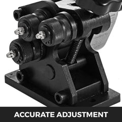 VEVOR Manual Plate Steel Ring Bender 13-1/2inch Single Pinch Portable Hand Crank Ring Handle Rolling 3inch And Larger