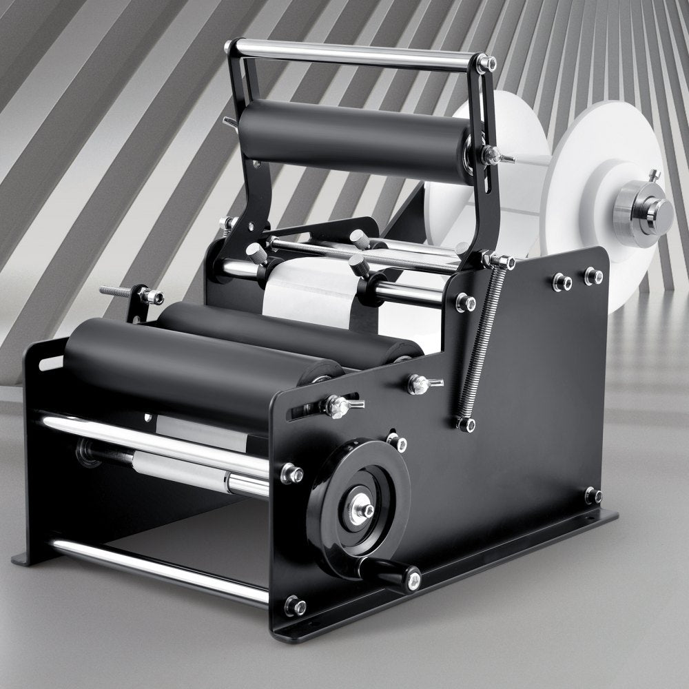 VEVOR Manual Round Labeling Machine, 15-20pcs/min, Bottle Label Applicator for Round Bottles, Adjustable Manual Round