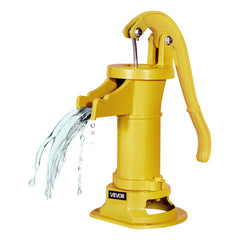 VEVOR Well Hand Pitcher Pump, 25 ft Maximum Lift, Antique Cast Iron Manual Hand Water Pump, NPT 1-1/4 in Connection