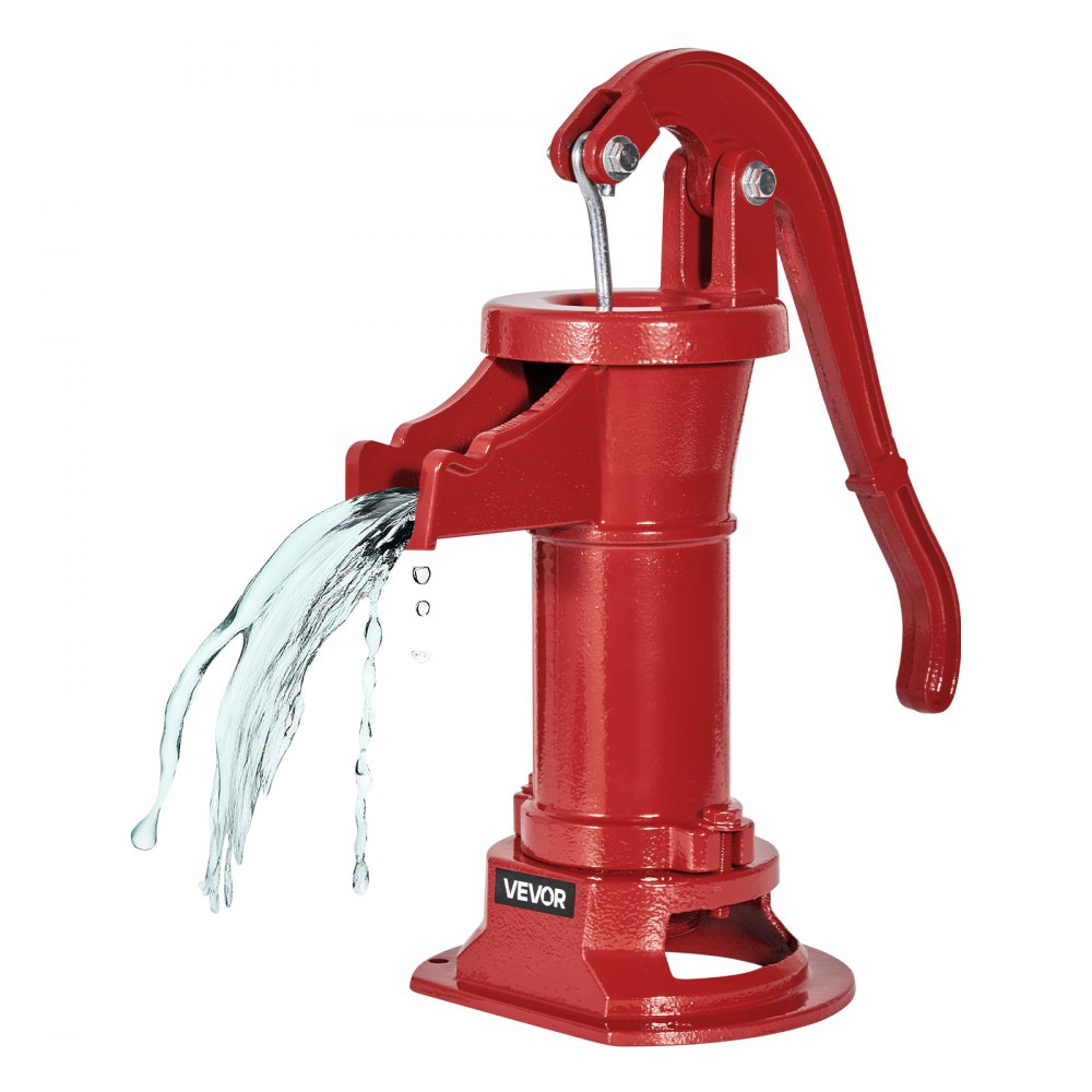 VEVOR Well Hand Pitcher Pump, 25 ft Maximum Lift, Antique Cast Iron Manual Hand Water Pump, NPT 1-1/4 in Connection