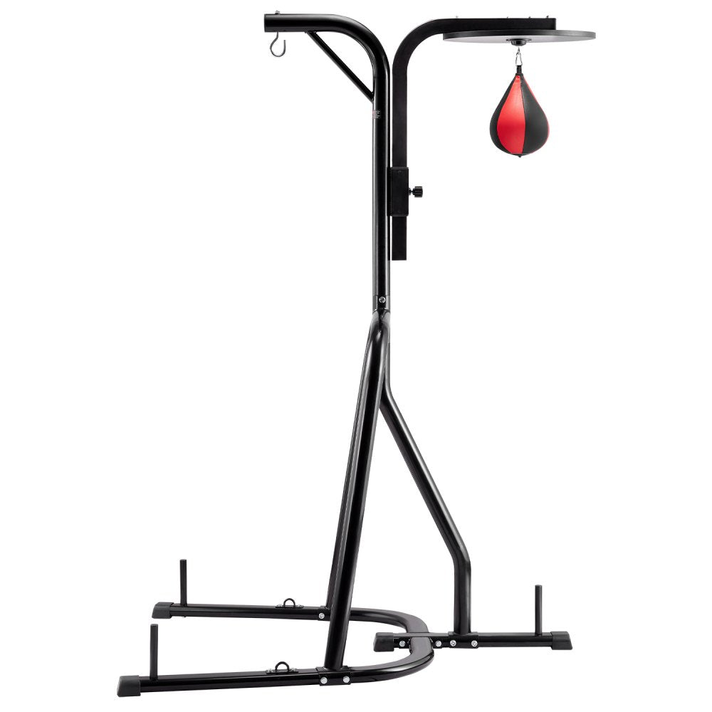 VEVOR 2 in 1 Punching Bag Stand, Steel Heavy Duty Workout Equipment, Adjustable Height Boxing Punching Bag and Speed