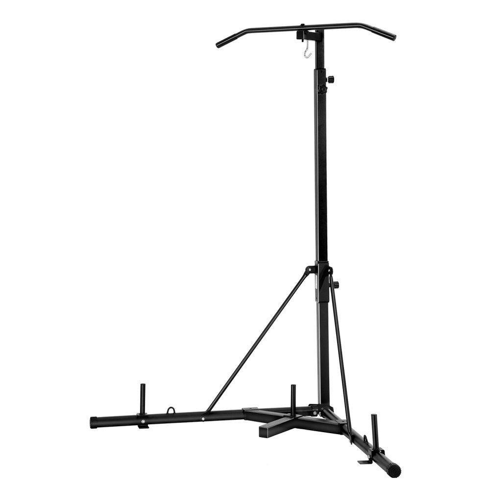 VEVOR 2 in 1 Punching Bag Stand, Steel Heavy Duty Workout Equipment, Adjustable Height Boxing Punching Bag Stand with