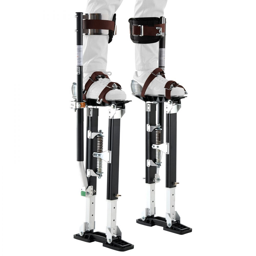 VEVOR Drywall Stilts, 19.1-31.1 in Adjustable Aluminum Painter Stilts, 228 lbs Load Capacity, Non-Slip Rubber Feet