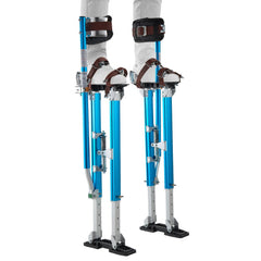 VEVOR Drywall Stilts, 24.2-40.3 Inch Adjustable Aluminum Painter Stilts, 228 lbs Load Capacity, Non-Slip Rubber Feet