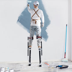 VEVOR Drywall Stilts, 24''-40'' Adjustable Aluminum Tool Stilts with Protective Knee Pads, Durable and Non-slip Work