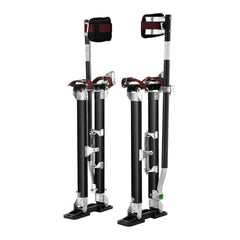VEVOR Drywall Stilts, 24''-40'' Adjustable Aluminum Tool Stilts with Protective Knee Pads, Durable and Non-slip Work