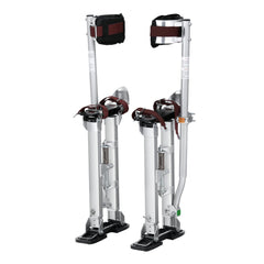 VEVOR Drywall Stilts, 18''-30'' Adjustable Aluminum Tool Stilts with Protective Knee Pads, Durable and Non-slip Work