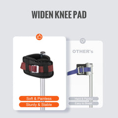 VEVOR Drywall Stilts, 24''-40'' Adjustable Aluminum Tool Stilts with Protective Knee Pads, Durable and Non-slip Work