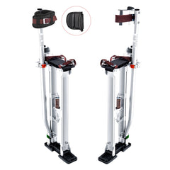 VEVOR Drywall Stilts, 24''-40'' Adjustable Aluminum Tool Stilts with Protective Knee Pads, Durable and Non-slip Work