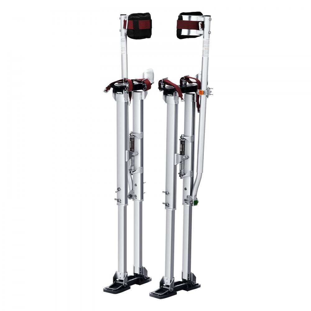 VEVOR Drywall Stilts, 36''-50'' Adjustable Aluminum Tool Stilts with Protective Knee Pads, Durable and Non-slip Work