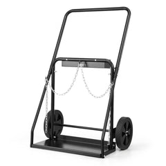 VEVOR Dual Welding Cylinder Cart, Oxygen Acetylene Tank Cart with 440LBS Static Weight Capacity, 10-Inch Solid Wheels
