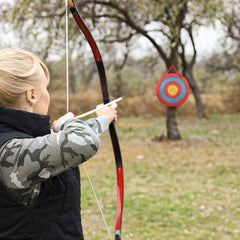 VEVOR Archery Target, 5 Layers 20" Arrow Target, Traditional Solid Straw Round Archery Target Shooting Bow, Hand-Made