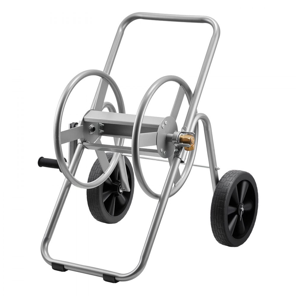 VEVOR Water Hose Reel Cart, 200/300 ft High-Pressure Garden Hose Cart, Hoses Reel Carts with Two Wheels, Handle &