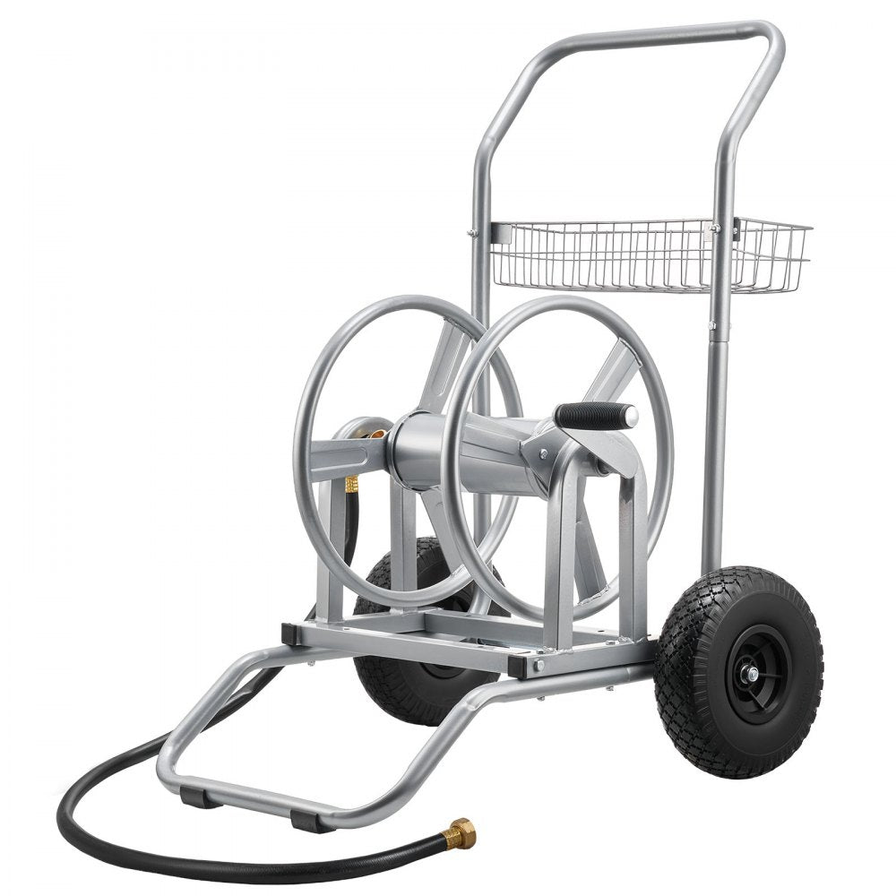 VEVOR Water Hose Reel Cart, 200/300ft High-Pressure Garden Hose Cart, Hoses Reel Carts with Two Wheels, Handle &