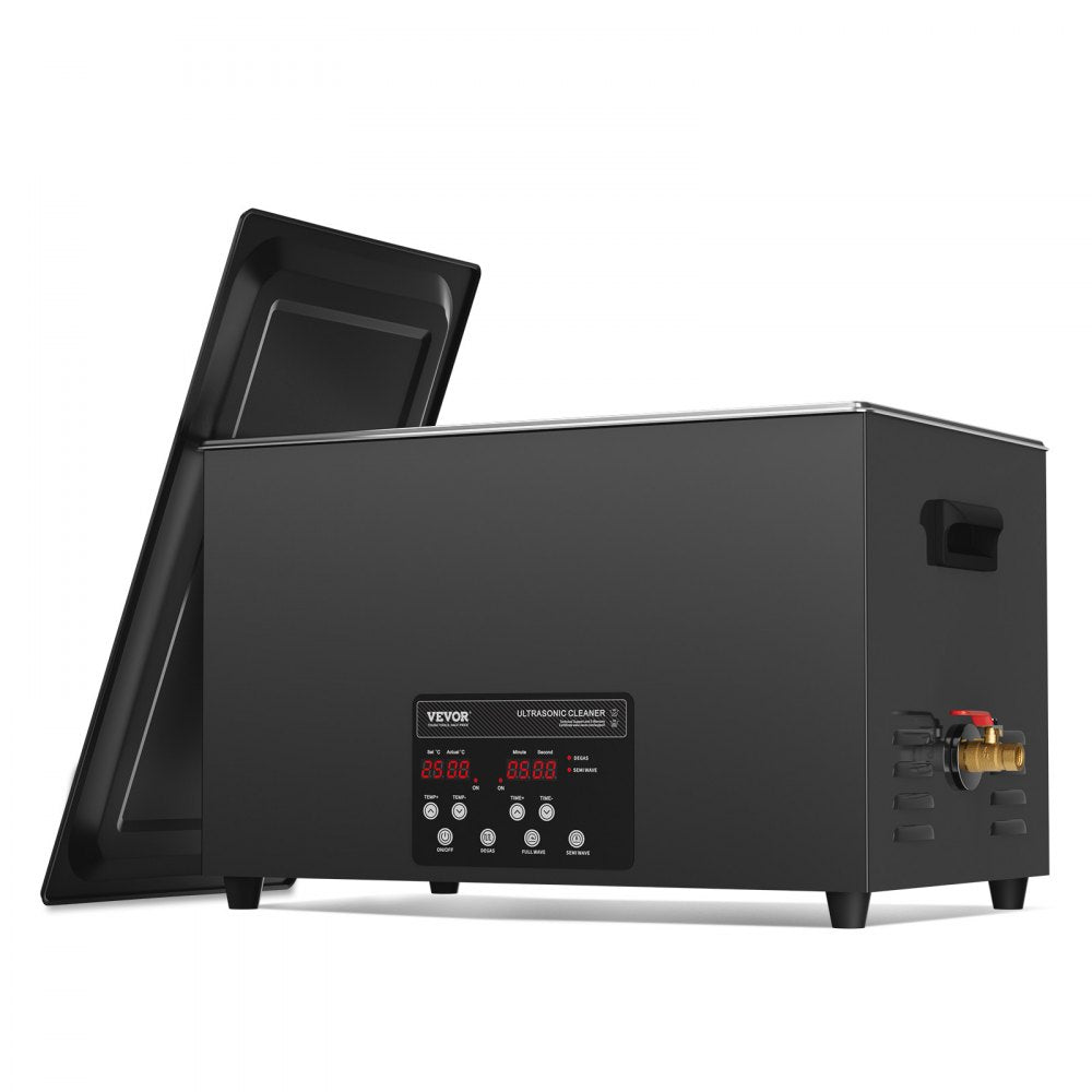 VEVOR 30L Ultrasonic Cleaner, 600W Digital Ultrasonic Cleaning Machine with Upgraded Degassing and Gentle Mode, 40kHz