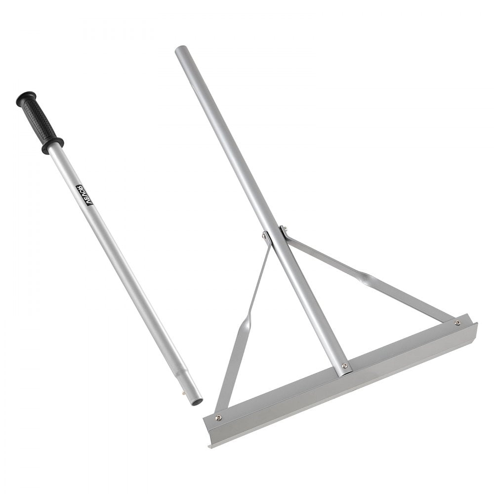 VEVOR Landscape Rake, 60 inch Handle 20 inch Wide Head, Large Heavy Duty Aluminum Landscaping Level, Asphalt Rake Tool