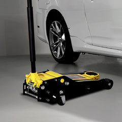 VEVOR Low Profile Floor Jack, 4 Ton (8818 lbs) Capacity, Steel Racing Floor Jack with Dual Pistons Quick Lift Pump