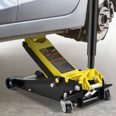 VEVOR Floor Jack, 3 Ton Low Profile Floor Jack, Heavy-duty Steel Racing Floor Jack with Dual Pistons Quick Lift Pump