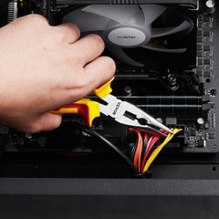 VEVOR 2-Piece Needle Nose Pliers, 8 in Long Needle Nose Plier and 6 in Small Needle Nose Plier, 45 Steel and TPR