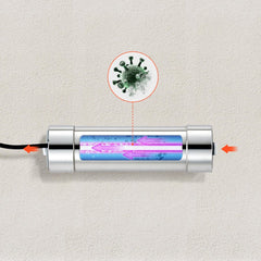 VEVOR UV Water Purifier, 8W 1GPM, 110V Versatile Ultraviolet Water Purifier Filter with Stainless Steel Housing, Whole
