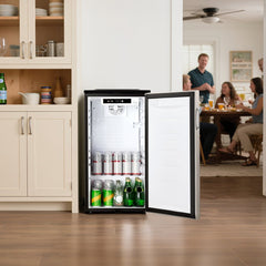 VEVOR Beer Kegerator, Single Tap Commercial Draft Beer Dispenser for D system, Refrigerator With Shelves, Hold 1 Sixth