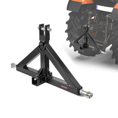 VEVOR 3 Point Hitch Receiver with 2 in Receiver, 3pt Quick Hitch Attachment, 3,000 lbs Capacity, Heavy Duty Tractor Tow