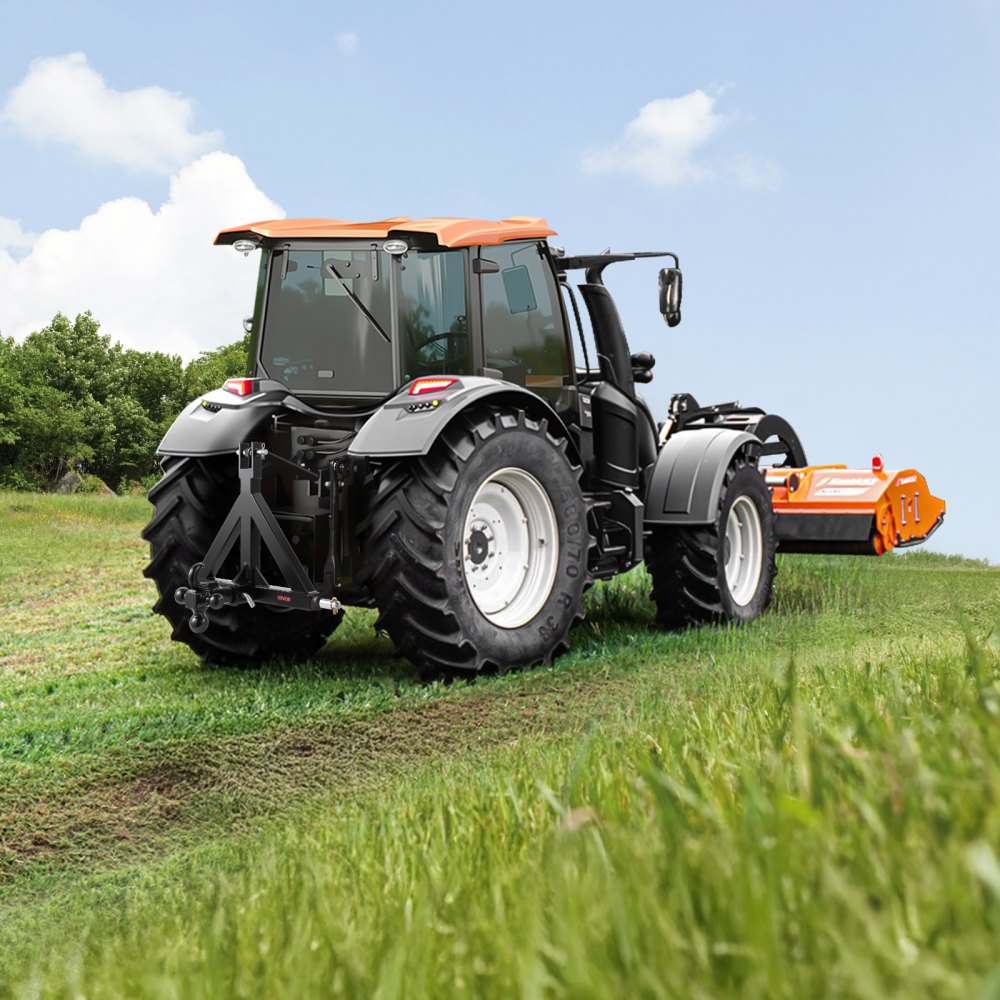 VEVOR 3 Point Trailer Hitch 2 in Receiver, 3pt Quick Hitch Attachment with 3 Trailer Balls, Tractor Tow Drawbar