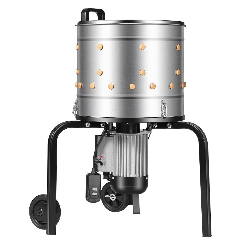 VEVOR Chicken Plucker Machine, 15.7 in Drum, 550W & 275RPM Electric Chicken Plucking Machine with 114 Soft Fingers &