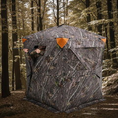 VEVOR Hunting Blind, 270° Ground Blind, 1-2 Person Pop Up Deer Blind for Hunting with Carrying Bag, Portable Resilient