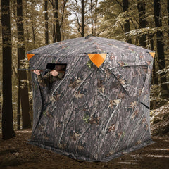 VEVOR Hunting Blind, 270° Ground Blind, 2-3 Person Pop Up Deer Blind for Hunting with Carrying Bag, Portable Resilient