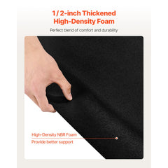 VEVOR Salon Mat for Hair Stylist, 4 x 5 FT Hexagon Salon Chair Mat Anti Fatigue, 1/2-inch Thickened Barber Shop Floor