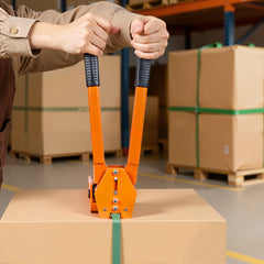 VEVOR Banding Strapping Kit, Heavy Duty Banding Sealer Tool with 1000 ft Length PET Band, 300 Metal Seals, Plastic
