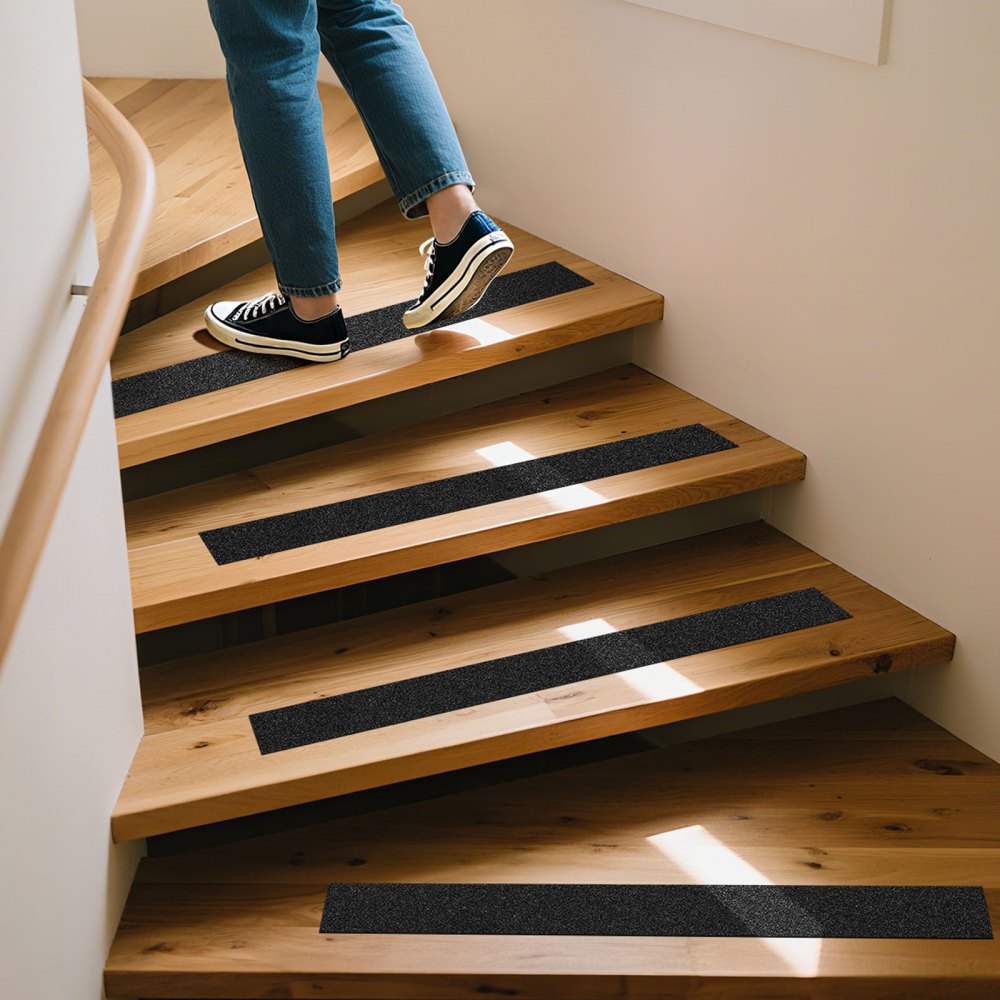 VEVOR Anti-Slip Tape, 35 FT x 4 inch Non Slip Grip Tape for Stairs Steps, 80-Grit Aluminum Oxide High Traction Non-Skid