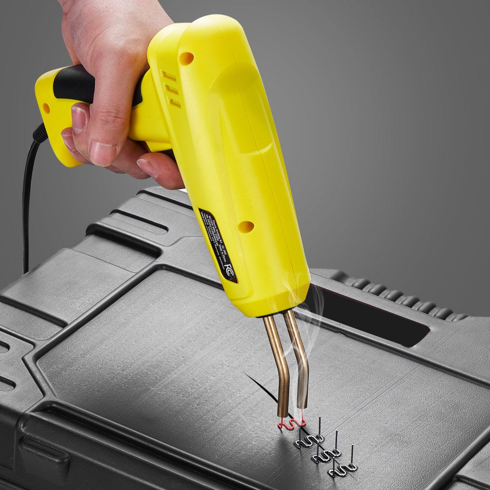 VEVOR Plastic Welding Kit, 220W Plastic Welder Gun with 800PCS Hot Staples & 56PCS Welding Rods, Professional Hot