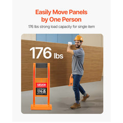 VEVOR Drywall Carrier, 2 Pack Plywood Carriers Handles, ABS Plastic Panel Carrier Tool with 176 lbs Load Bearing, Lift