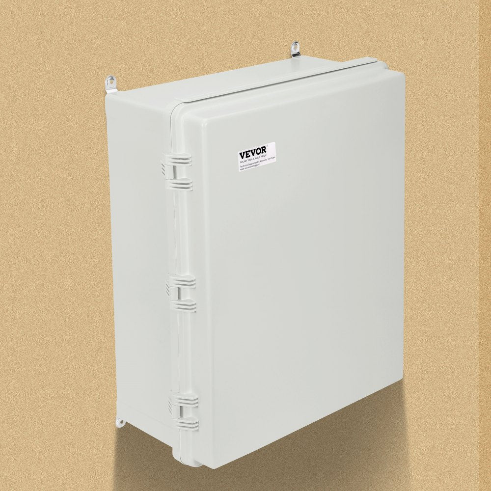 VEVOR Outdoor Electrical Junction Box, 20.87 x 16.92 x 7.87 in, ABS Plastic Electrical Enclosure Box with Hinged Cover