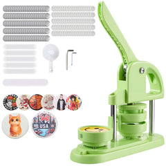VEVOR Button Maker Machine, 2.28 in, Plastic Pin Maker with 100pcs Button Parts, Circle Cutter and Hex Wrenches