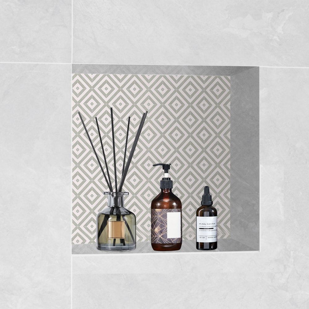 VEVOR Shower Niche Ready for Tile 16" x 16", Single Shelf Organizer, Square Corners Wall-inserted Niche Recessed