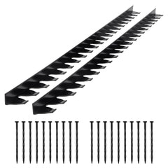 VEVOR Landscape Edging Border, 10Pcs 6 ft x 1.6 in Plastic Garden Edging with 60 Spikes, Sun-Resistant Flowerbed