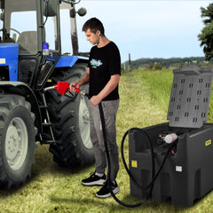 VEVOR Portable Diesel Tank, 116 Gallon Capacity & 10 GPM Flow Rate, Diesel Fuel Tank with 12V Electric Transfer Pump