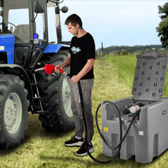 VEVOR Portable Diesel Tank, 116 Gallon Capacity & 10 GPM Flow Rate, Diesel Fuel Tank with 12V Electric Transfer Pump