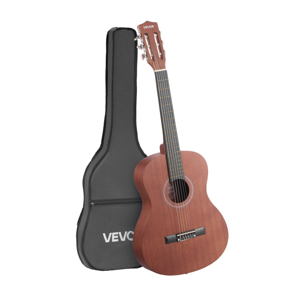 VEVOR Classical Guitar, 36 Inch, Wood Classical Guitar Starter Kit for Beginners, with Nylon Strings, Gig Bag, Strap