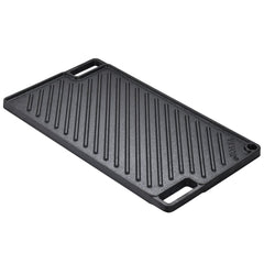 VEVOR Reversible Grill/Griddle, 9.7"x16.7" Pre-Seasoned Cast Iron Griddle, Rectangular Double Burner Griddle Pan
