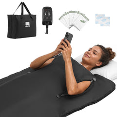 VEVOR Infrared Sauna Blanket with Armholes, 71 x 32 in Portable Sauna Bag, Even Heating for Home Detox & Relaxation