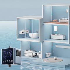 VEVOR Digital Smart Instant Hot Water Recirculating Pump Kit, with Built-in Thermostat, Timer, Digital Screen, Under
