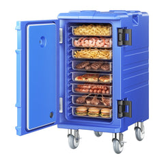 VEVOR Insulated Food Pan Carrier, 127 Qt Hot Box for Catering, Food Box Carrier with Double Buckles, Front Loading Food
